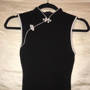 Black and white body suit✨